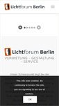 Mobile Screenshot of lichtforum.de